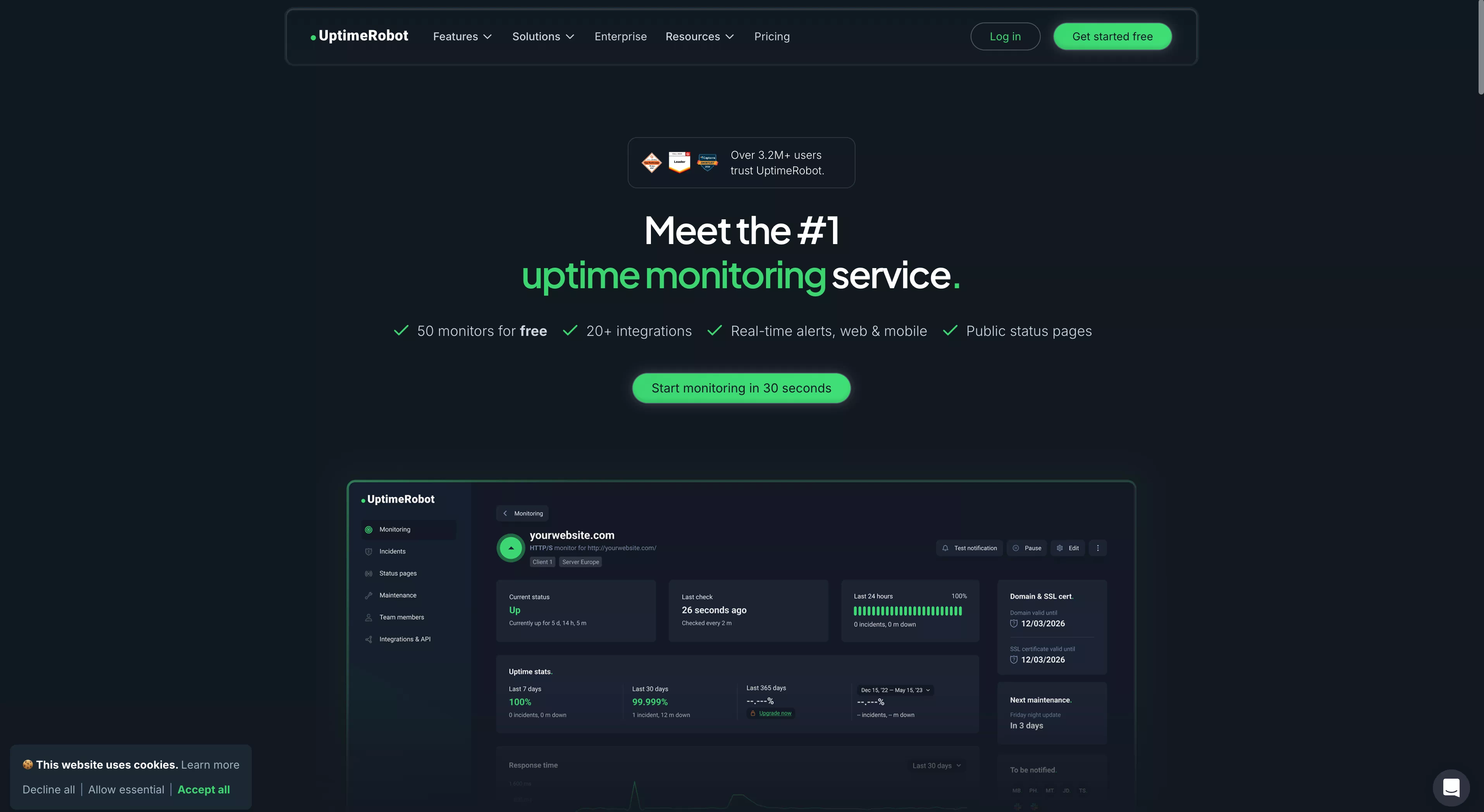 Preview cover for “UptimeRobot Website Monitoring” Preview cover for “UptimeRobot Website Monitoring”