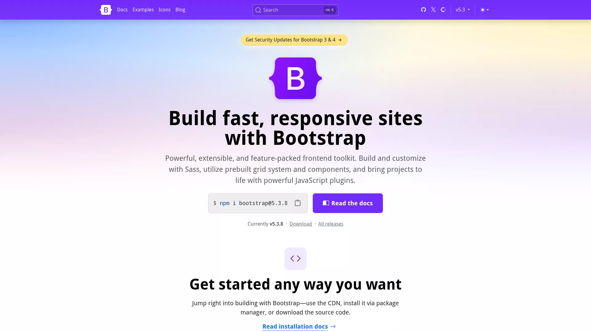Preview cover for “Bootstrap” Preview cover for “Bootstrap”