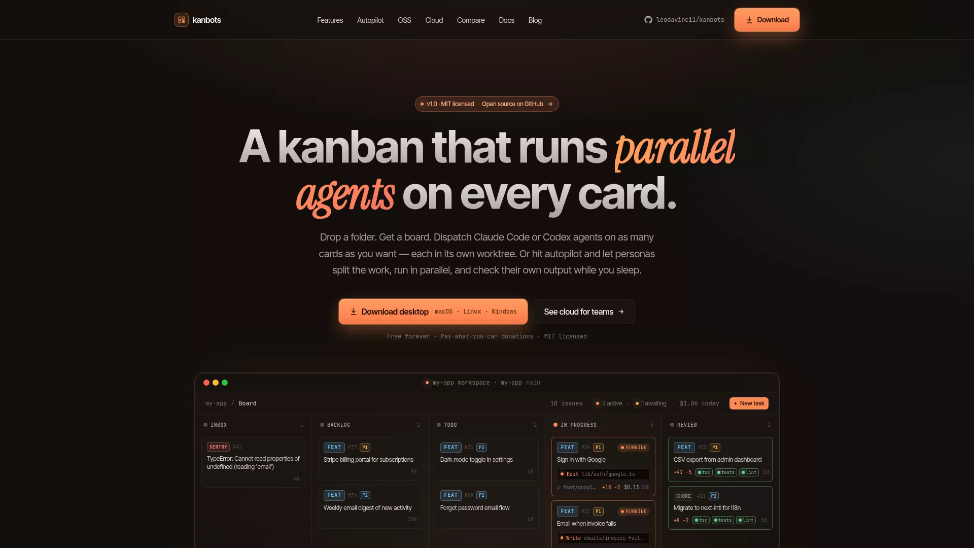 KanBots — Kanban with Parallel AI Agents KanBots — Kanban with Parallel AI Agents