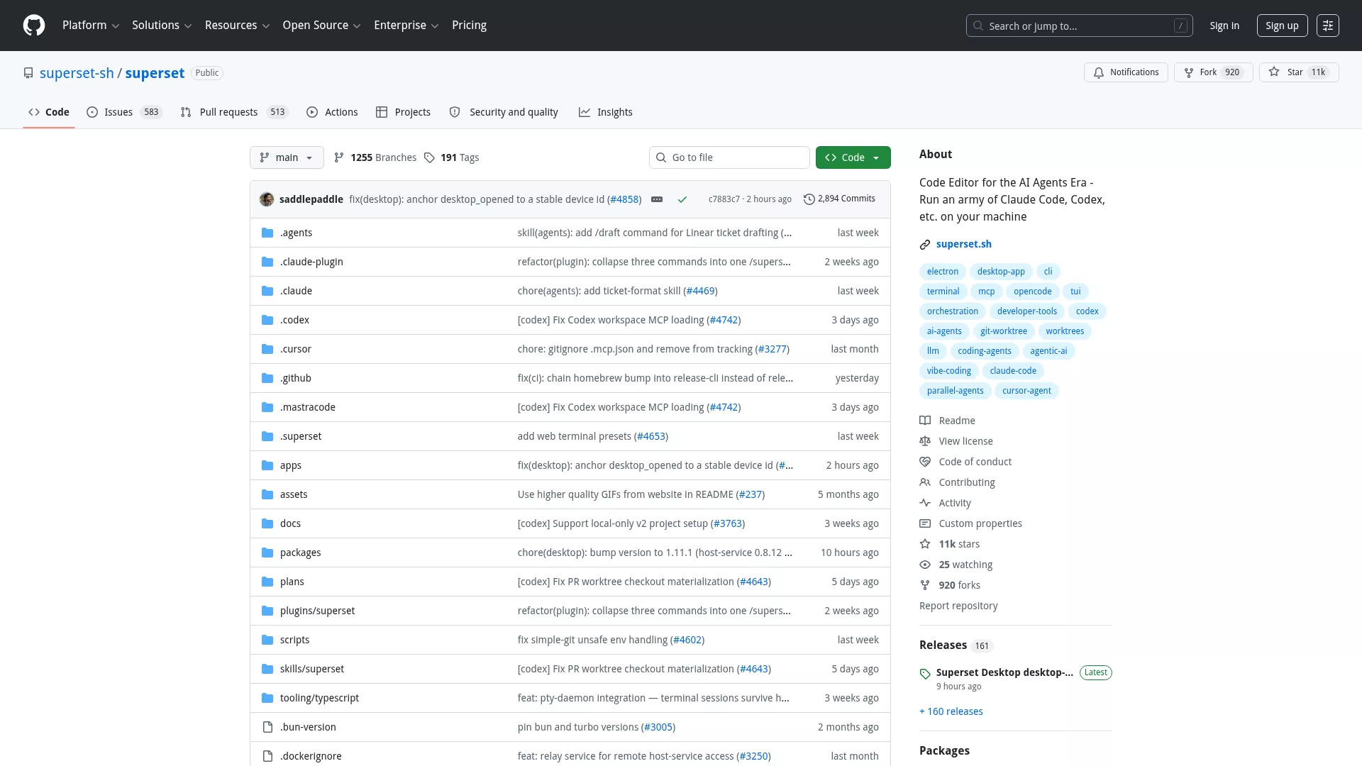 Superset — Code Editor for the AI Agents Era Superset — Code Editor for the AI Agents Era