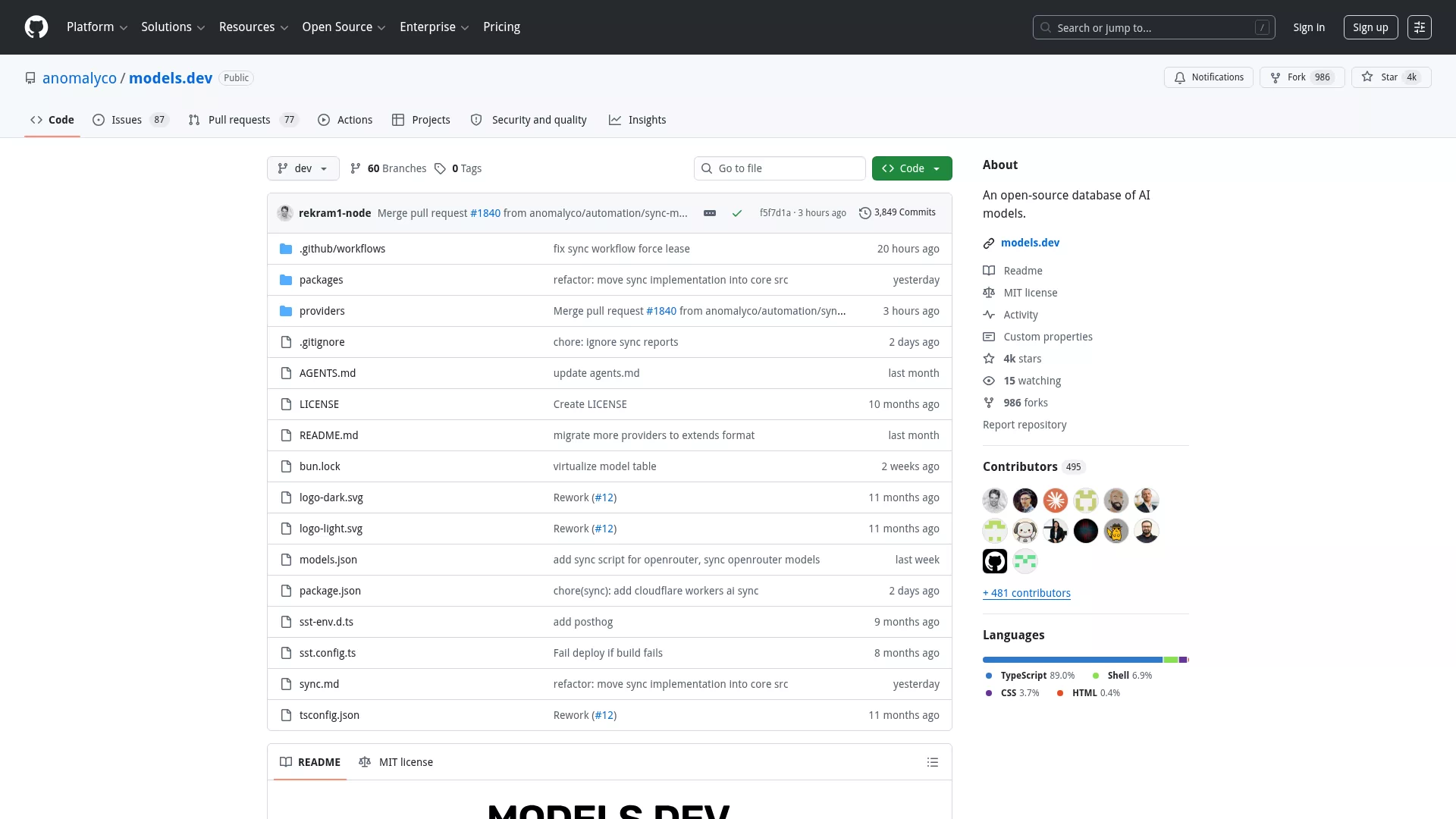 Models.dev — Open-Source AI Model Database Models.dev — Open-Source AI Model Database