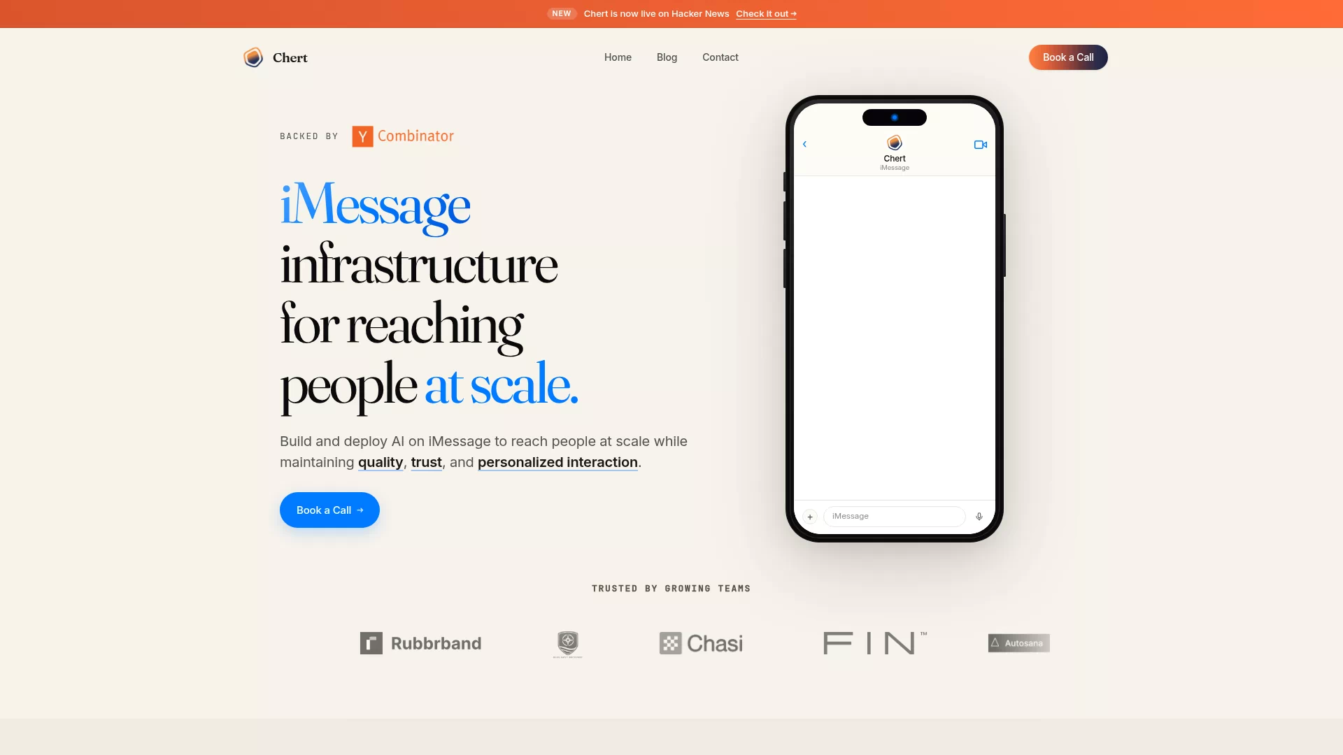 Chert — iMessage API Platform