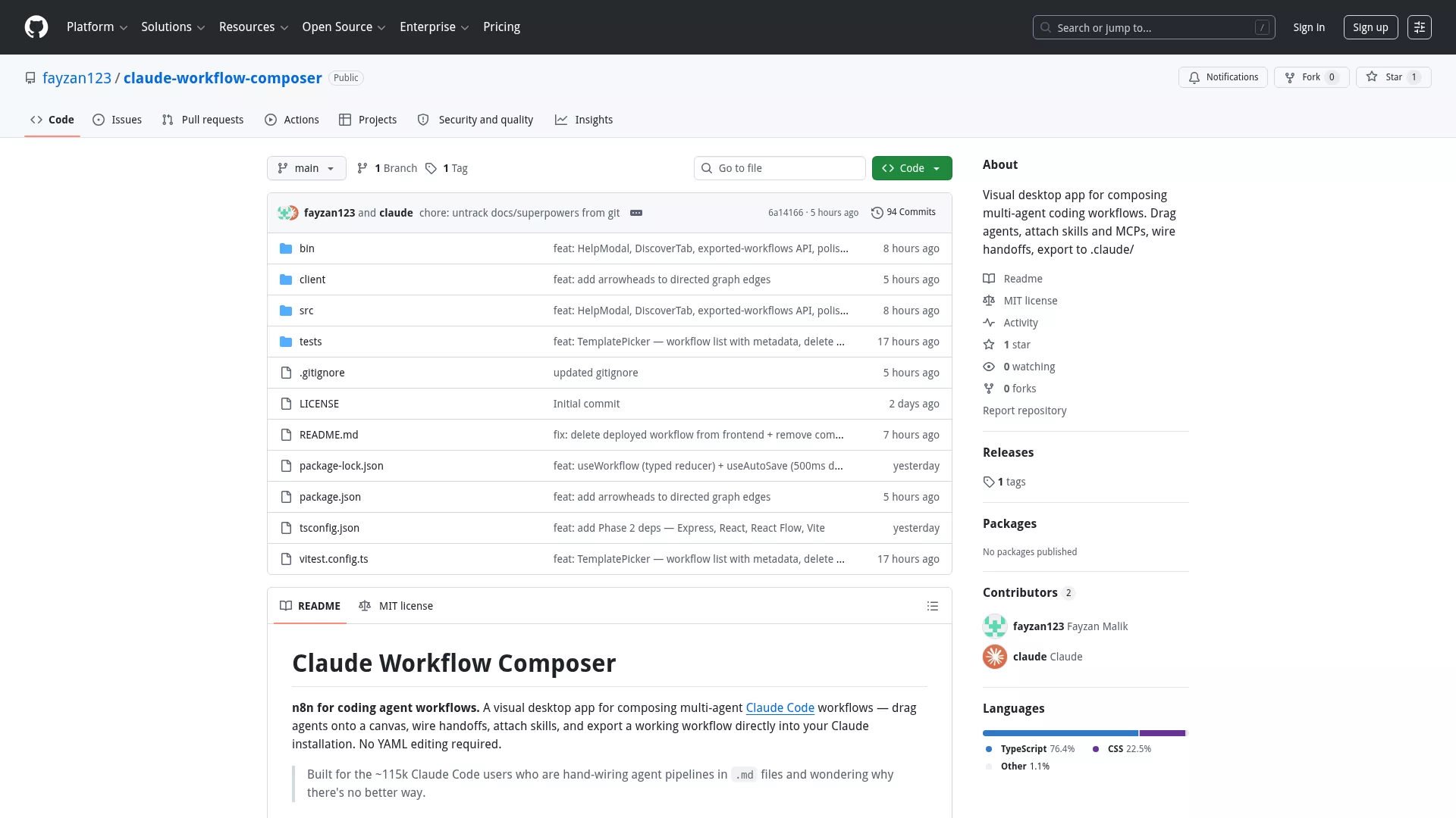 Claude Workflow Composer